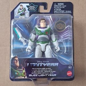 Mattel Buzz Lightyear Figure - Green, White, and Purple